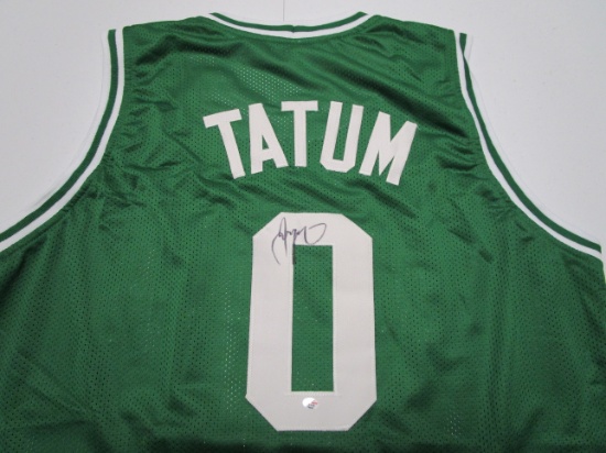 Jayson Tatum of the Boston Celtics signed autographed basketball jersey PAAS COA 557