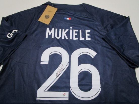 Nordi Mukiele of Paris signed autographed soccer jersey PAAS COA 494
