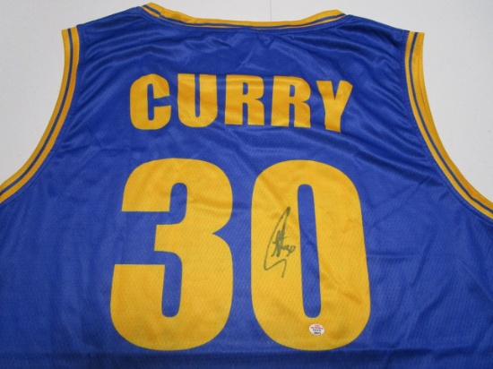 Steph Curry of the Golden State Warriors signed autographed basketball jersey PAAS COA 375