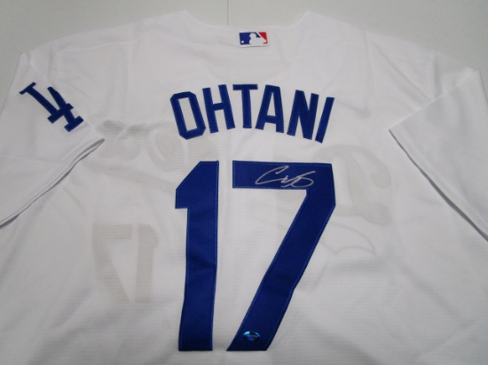 Shohei Ohtani of the LA Dodgers signed autographed baseball jersey TAA COA 840