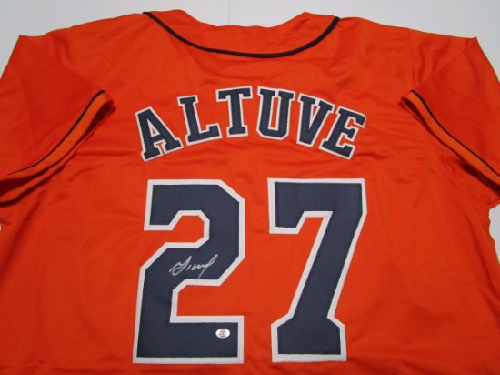 Jose Altuve of the Houston Astros signed autographed baseball jersey PAAS COA 097
