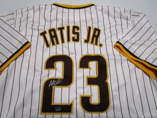 Fernando Tatis Jr of the San Diego Padres signed autographed baseball jersey Legends COA 473