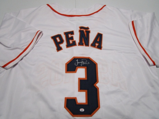 Jeremy Pena of the Houston Astros signed autographed baseball jersey PAAS COA 840