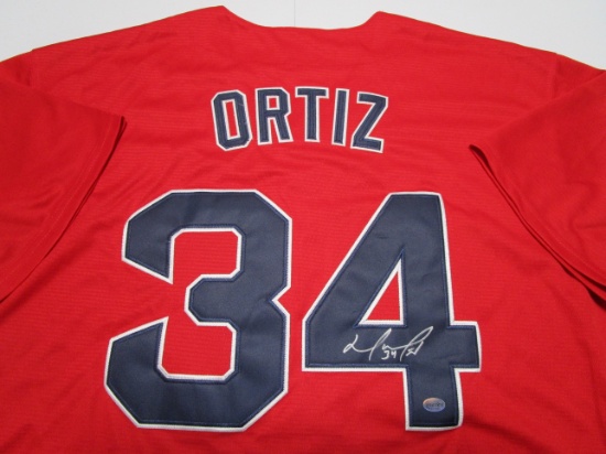 David Ortiz of the Boston Red Sox signed autographed baseball jersey Legends COA 466