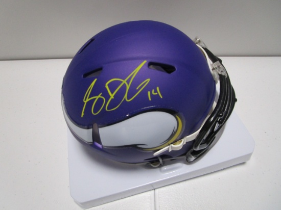 Sam Darnold of the Minnesota Vikings signed autographed mini football helmet PAAS COA 295