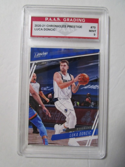 Luka Doncic Mavericks 2020-21 Chronicles Prestige #70 graded PAAS Mint 9