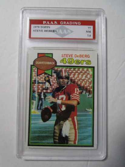 Steve DeBerg 49ers 1979 Topps #77 graded PAAS NM 7.5