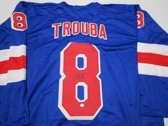 Jacob Trouba of the NY Rangers signed autographed hockey jersey PAAS COA 186