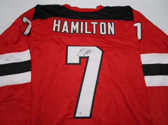 Dougie Hamilton of the New Jersey Devils signed autographed hockey jersey PAAS COA 982