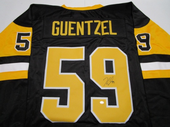 Jake Guentzel of the Pittsburgh Penguins signed autographed hockey jersey PAAS COA 957