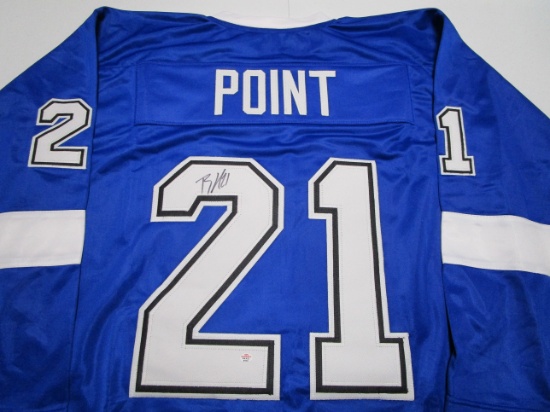 Brayden Point of the Tampa Bay Lightning signed autographed hockey jersey PAAS COA 551