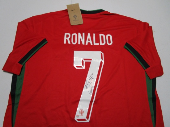 Cristiano Ronaldo of Portugal signed autographed soccer jersey PAAS COA 606