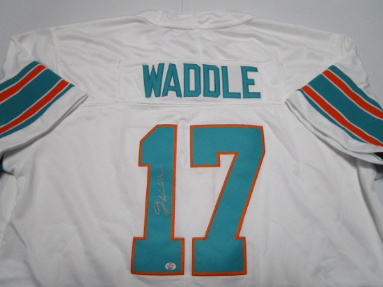 Jaylen Waddle of the Miami Dolphins signed autographed football jersey PAAS COA 922