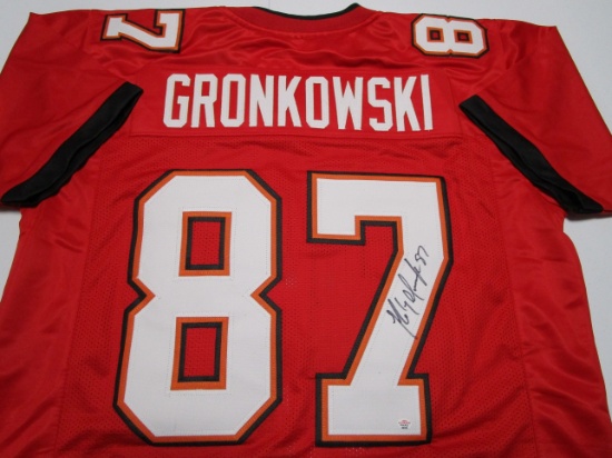 Rob Gronkowski of the Tampa Bay Buccaneers signed autographed football jersey PAAS COA 200
