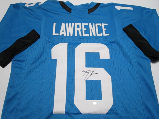 Trevor Lawrence of the Jacksonville Jaguars signed autographed football jersey PAAS COA 829