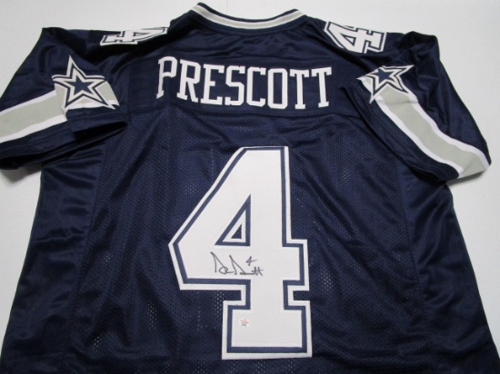 Dak Prescott of the Dallas Cowboys signed autographed football jersey PAAS COA 805