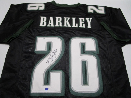 Saquon Barkley of the Philadelphia Eagles signed autographed football jersey Legends COA 461