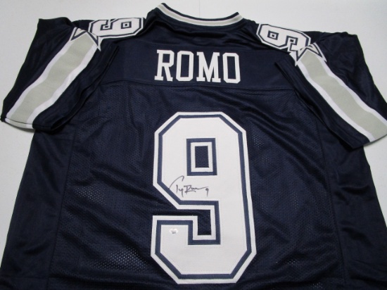 Tony Romo of the Dallas Cowboys signed autographed football jersey PAAS COA 279