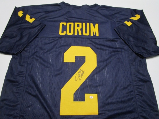 Blake Corum of the Michigan Wolverines signed autographed football jersey PAAS COA 774