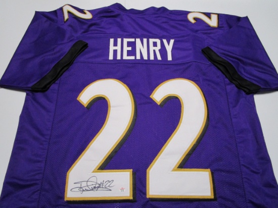 Derrick Henry of the Baltimore Ravens signed autographed football jersey PAAS COA 219