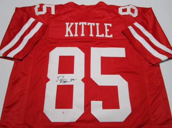 George Kittle of the San Francisco 49ers signed autographed football jersey PAAS COA 243