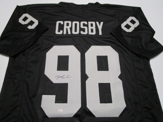 Maxx Crosby of the Vegas Raiders signed autographed football jersey PAAS COA 817