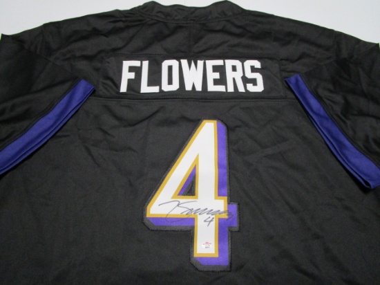 Zay Flowers of the Baltimore Ravens signed autographed football jersey PAAS COA 918
