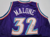 Karl Malone of the Utah Jazz signed autographed basketball jersey PAAS COA 580