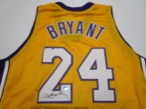 Kobe Bryant of the LA Lakers signed autographed #24 basketball jersey TAA COA 479