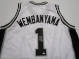 Victor Wembanyama of the San Antonio Spurs signed autographed basketball jersey PAAS COA 212