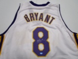 Kobe Bryant of the LA Lakers signed autographed #8 white basketball jersey TAA COA 257