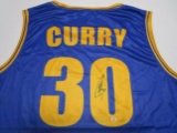 Steph Curry of the Golden State Warriors signed autographed basketball jersey PAAS COA 375