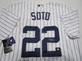 Juan Soto of the NY Yankees signed autographed baseball jersey PAAS COA 514