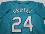 Ken Griffey Jr of the Seattle Mariners signed autographed baseball jersey TAA COA 221