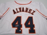 Yordan Alvarez of the Houston Astros signed autographed baseball jersey PAAS COA 387