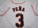 Jeremy Pena of the Houston Astros signed autographed baseball jersey PAAS COA 840