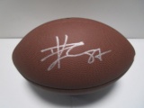 Travis Kelce of the KC Chiefs signed autographed full size brown football PAAS COA 023