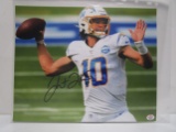 Justin Herbert of the LA Chargers signed autographed 8x10 photo PAAS COA 517