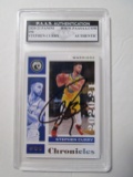 Stephen Curry of the Golden State Warriors signed slabbed sports / collectors card PAAS Holo 888