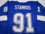 Steven Stamkos of the Tampa Bay Lightning signed autographed hockey jersey PAAS COA 638