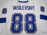 Andrei Vasilevskiy of the Tampa Bay Lightning signed autographed hockey jersey PAAS COA 606