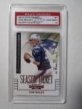 Tom Brady Patriots 2014 Contenders Season Ticket #67 graded PAAS Gem Mint 10