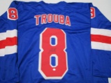 Jacob Trouba of the NY Rangers signed autographed hockey jersey PAAS COA 186