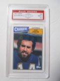 Dan Fouts Chargers 1987 Topps #340 graded PAAS Mint 8.5