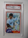 Carl Yastrzemski Red Sox 1981 Topps #110 graded PAAS Mint 9