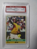 Rollie Fingers A's 1976 Topps #405 graded PAAS NM-MT 8