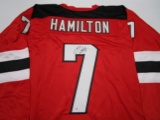 Dougie Hamilton of the New Jersey Devils signed autographed hockey jersey PAAS COA 982