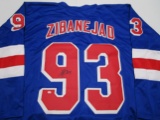 Mika Zibanejad of the NY Rangers signed autographed hockey jersey PAAS COA 041