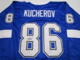 Nikita Kucherov of the Tampa Bay Lightning signed autographed hockey jersey PAAS COA 012