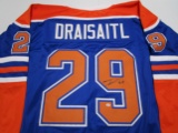 Leon Draisaitl of the Edmonton Oilers signed autographed hockey jersey PAAS COA 311